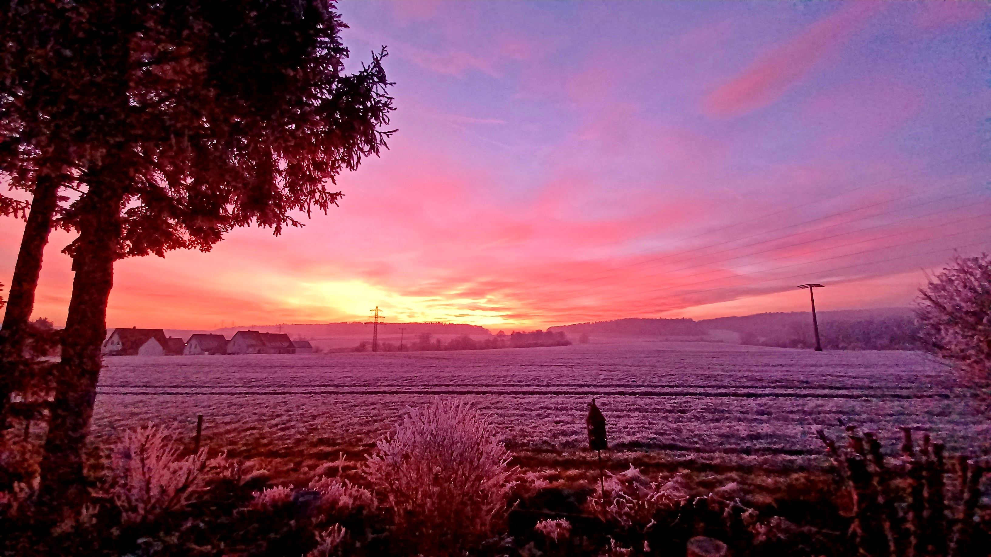 Morgenrot über Lintach